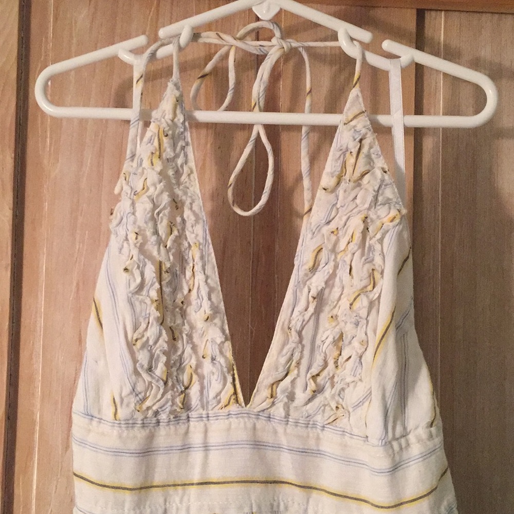 Jcrew Candy-stripe halter sun dress